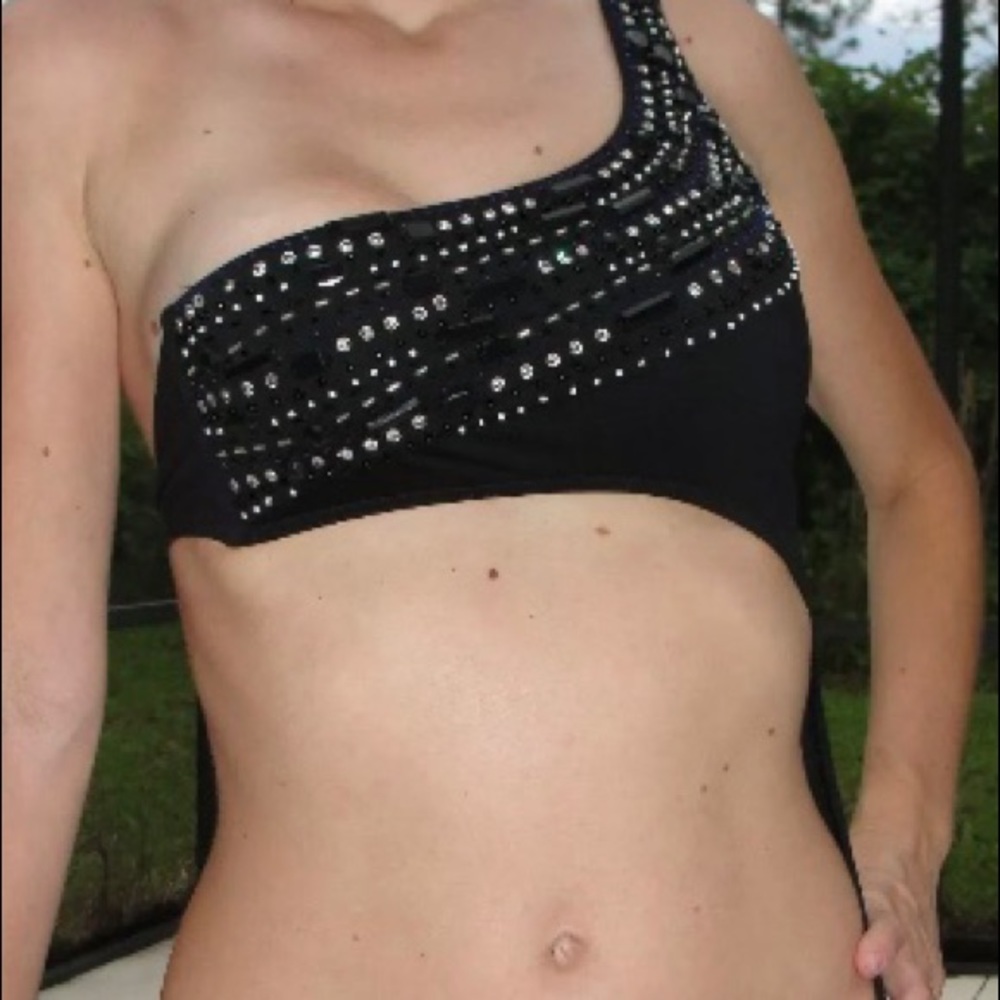 Victoria Secret One-shoulder Black Monokini Small